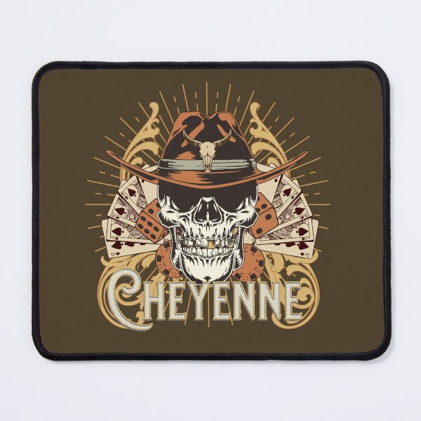 Item preview, Vintage Rustic Cheyenne Wyoming Gambling Western Skull  designed and sold by CattlettArt.