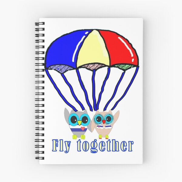 Item preview, Two owls fly together designed and sold by LightMeUpLu.