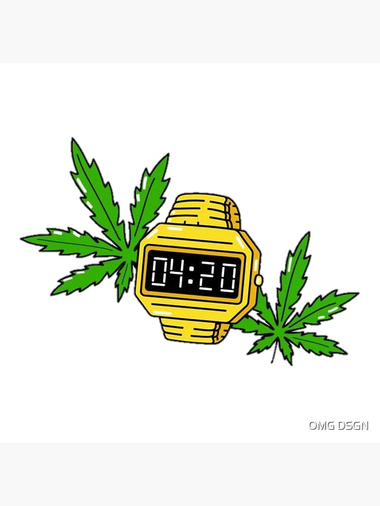 420 Weed Art Board Print for Sale by gijst