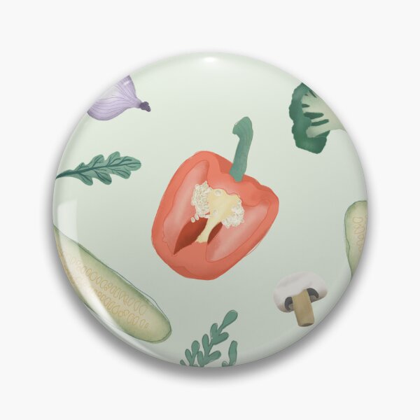 Item preview, Whimsical Green Vegetable Illustration Pattern designed and sold by Aimee Gray.