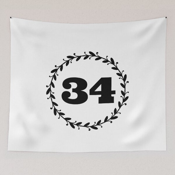 Item preview, Number 34 designed and sold by Fineshopify.