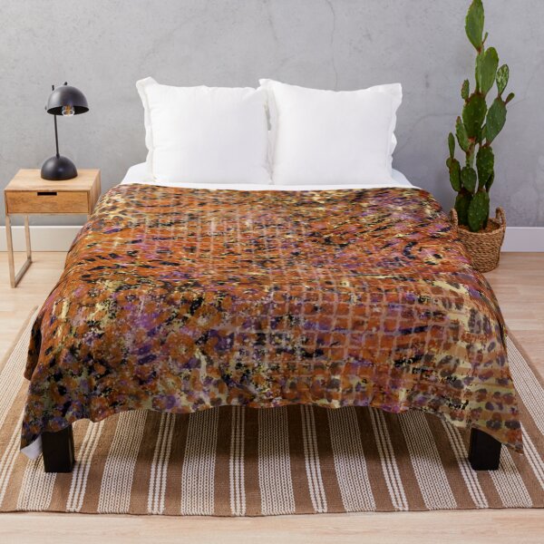 Item preview, Gold Abstract Mixed Animal And Leopard Skin Painting designed and sold by IZiets.