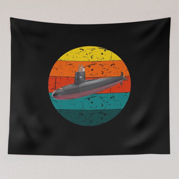 Item preview, vintage retro submarine designed and sold by rachidhaz.