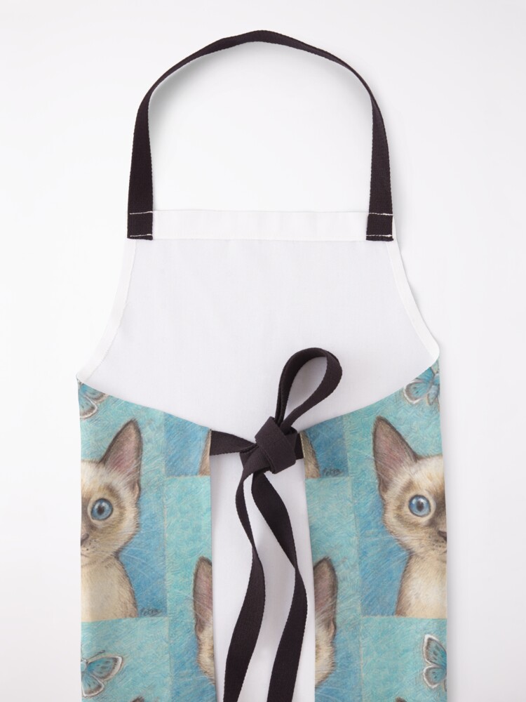 Alternate view of 'Blue' - siamese kitten with butterfly Apron