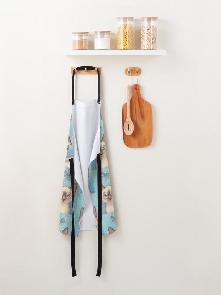 Alternate view of 'Blue' - siamese kitten with butterfly Apron