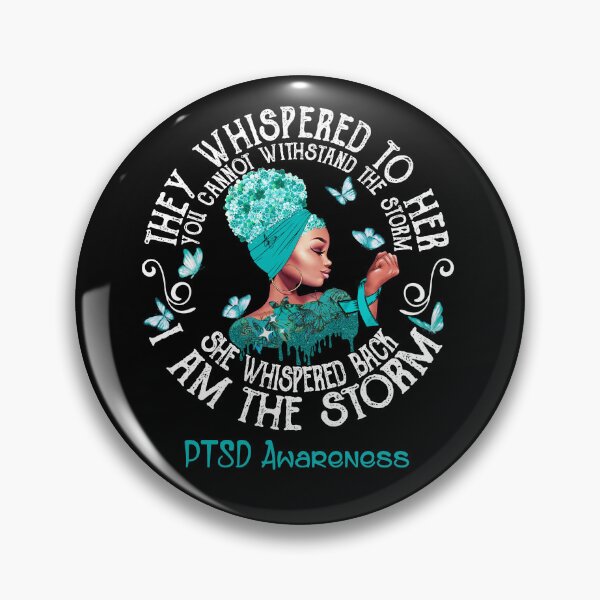 Item preview, Black Girl Fighter Strong I Am The Storm PTSD Awareness designed and sold by Mnrshirley.
