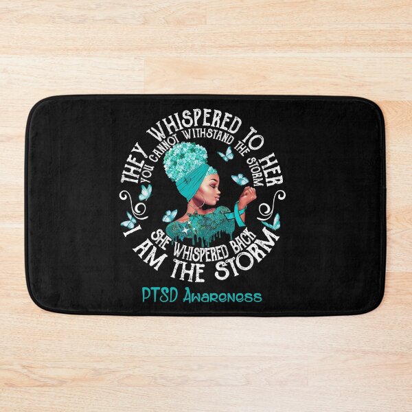 Item preview, Black Girl Fighter Strong I Am The Storm PTSD Awareness designed and sold by Mnrshirley.
