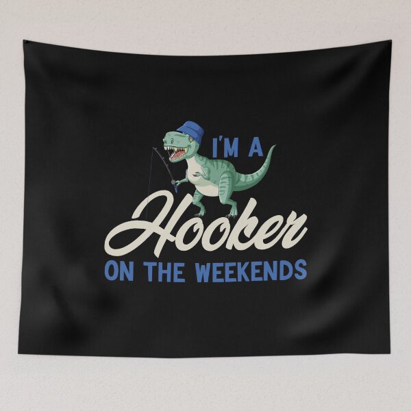 Item preview, I'm A Hooker On The Weekends Funny Fishing  designed and sold by AMERZAGUE DESIGN.
