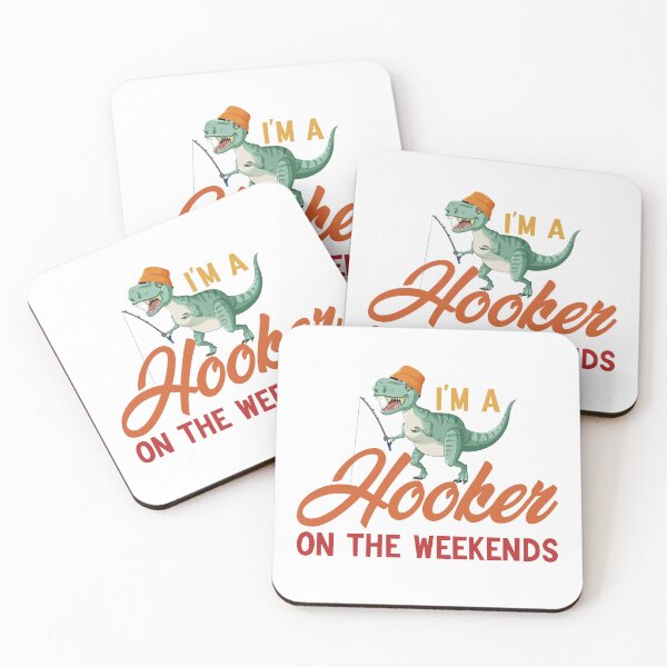 Item preview,  I'm A Hooker On The Weekends Funny Fishing  designed and sold by AMERZAGUE DESIGN.