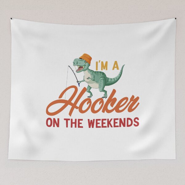 Item preview,  I'm A Hooker On The Weekends Funny Fishing  designed and sold by AMERZAGUE DESIGN.