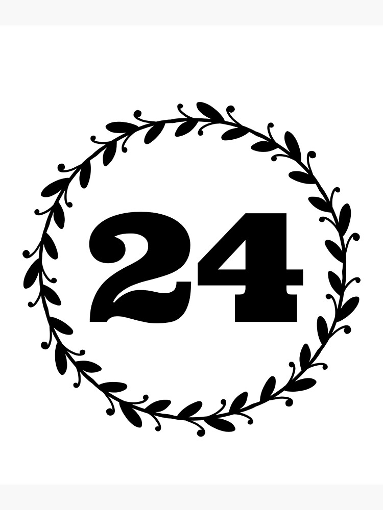 Number 24 Banner Number Twenty Four Stock Illustration 2155840027