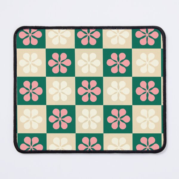 Item preview, Pink and White Flower Checkerboard designed and sold by CaseyCara.