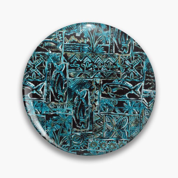 Item preview, Hawaiian Blue Ahi Rough Cut Tapa designed and sold by J Marielle Designs.