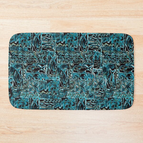Item preview, Hawaiian Blue Ahi Rough Cut Tapa designed and sold by J Marielle Designs.