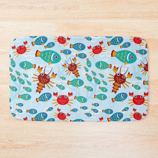 Item preview, Cool Colorful Fish and Crab Aquatic Ocean, Sea Life designed and sold by silviaol.