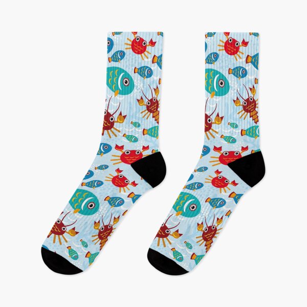 Item preview, Cool Colorful Fish and Crab Aquatic Ocean, Sea Life designed and sold by silviaol.