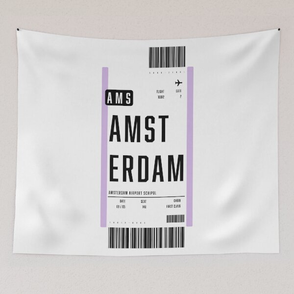 Item preview, Amsterdam Boarding Pass designed and sold by ind3finite.