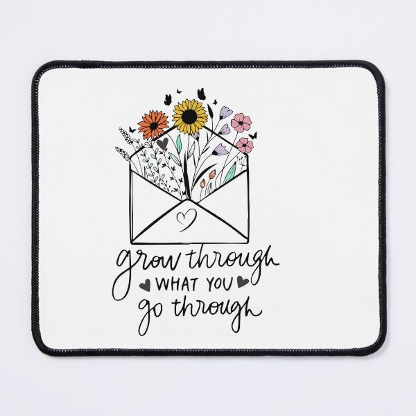 Item preview, Grow though what you go through - floral envelope designed and sold by hardscuffle.