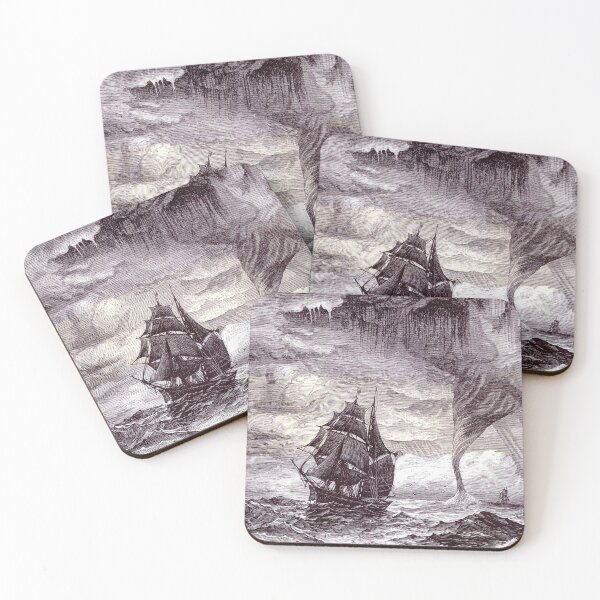 Item preview, Sailing Ship Storm at Sea designed and sold by VintageABC.