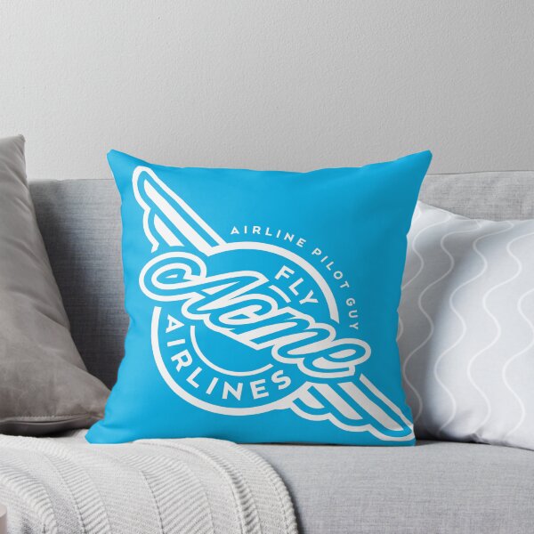 Item preview, ACME logo sky blue at 45deg designed and sold by The Airline Pilot Guy Show.