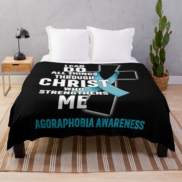 Item preview, I Can Do All Things Through Christ Who Strengthens Me Agoraphobia Awareness designed and sold by Hatjar.