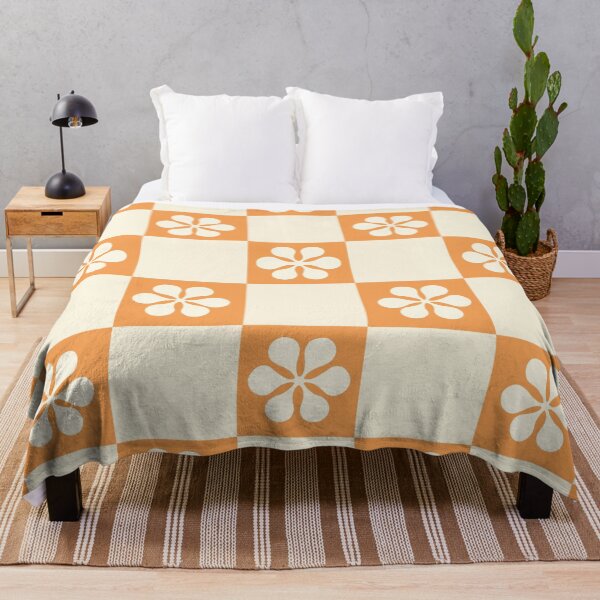 Item preview, White Flower Checkerboard designed and sold by CaseyCara.