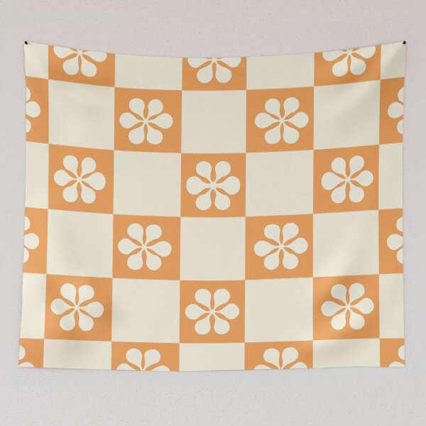 Item preview,  White Flower Checkerboard designed and sold by CaseyCara.