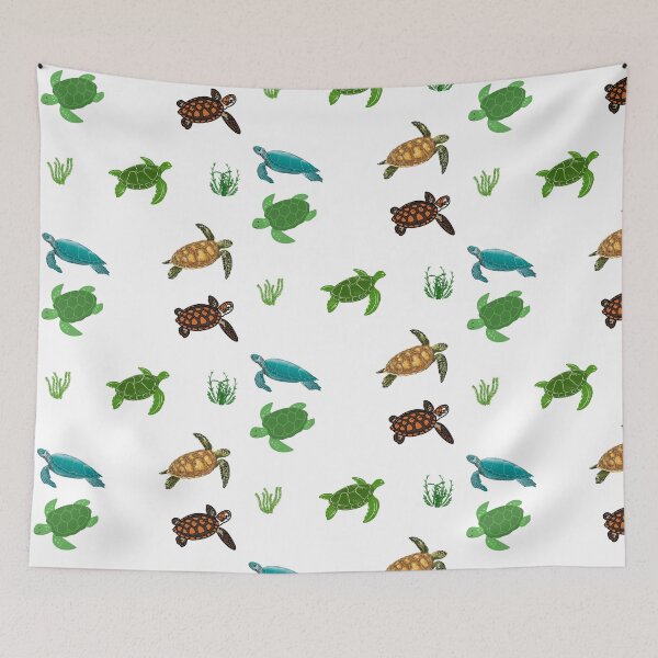 Item preview, Sea Turtles and Seaweed Marine Life  designed and sold by silviaol.