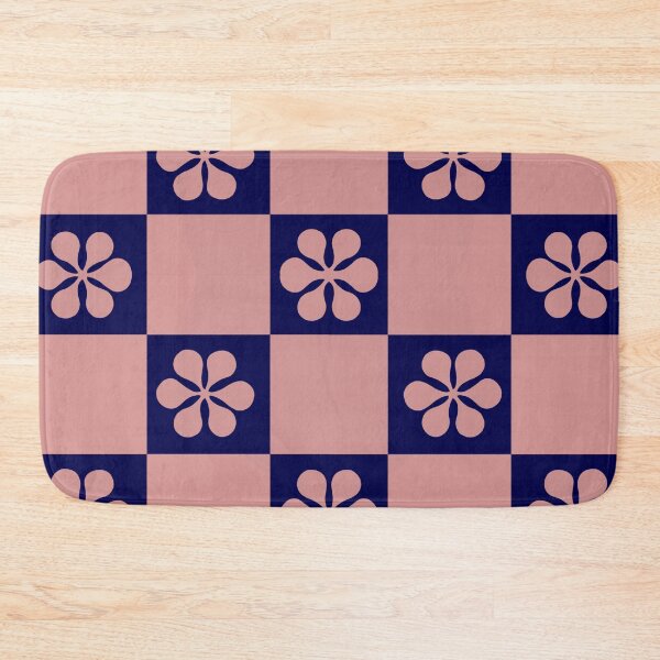 Item preview, Muave Pink Flower Checkerboard designed and sold by CaseyCara.
