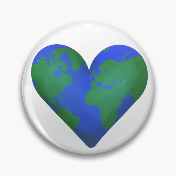 Item preview, Earth Heart Illustration Map designed and sold by Garden-View.