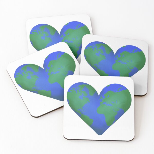 Item preview, Earth Heart Illustration Map designed and sold by Garden-View.
