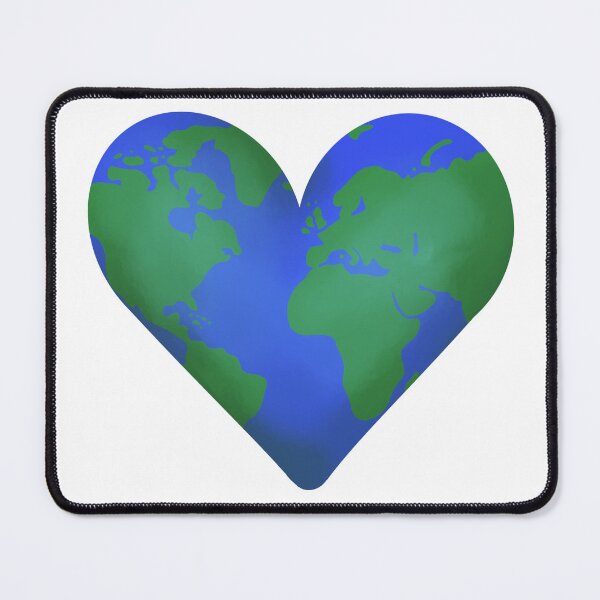 Item preview, Earth Heart Illustration Map designed and sold by Garden-View.