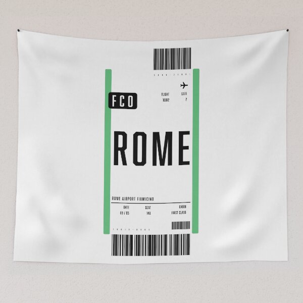 Item preview, Rome Boarding Pass designed and sold by ind3finite.