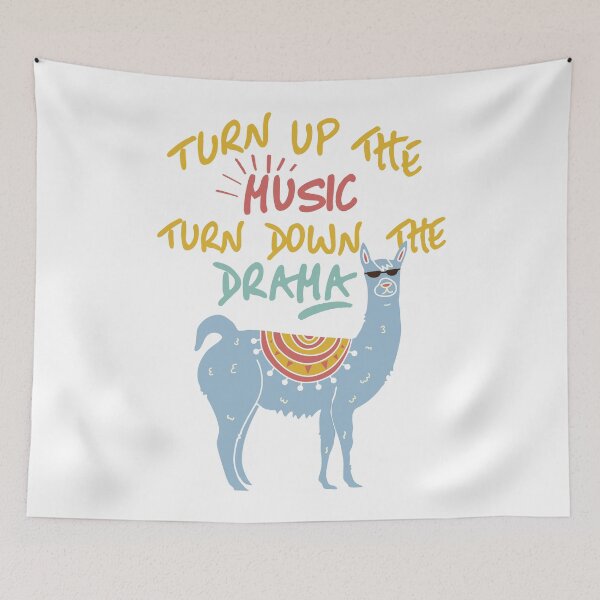 Item preview, Turn Up The Music, Turn Down The Drama designed and sold by chillaxcats.
