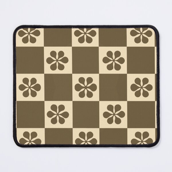 Item preview, Brown Flower Checkerboard designed and sold by CaseyCara.