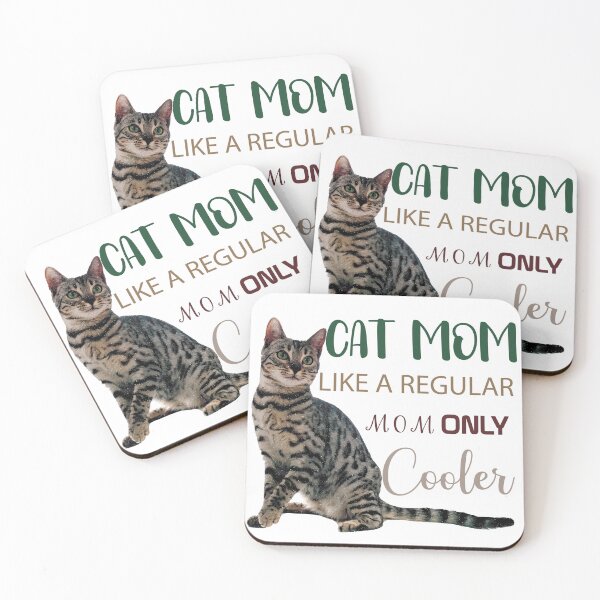 Item preview, Funny Quote Cat Mom Like A Regular Mom Only Cooler Gift For Cat Lovers designed and sold by Med ing.