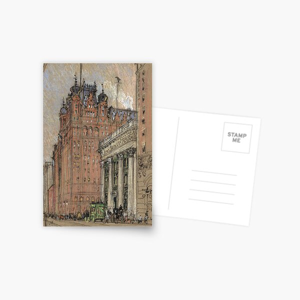 Joseph Pennell - Waldorf Astoria Hotel Postcard