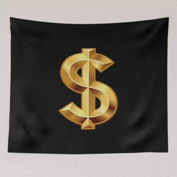 Item preview, Golden Dollar Sign - Single designed and sold by PawsitiveMum.