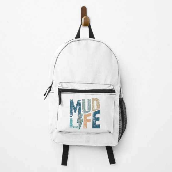 Item preview, Distressed Mud Life in Neutral Blues with Leopard Lightening Bolt designed and sold by Cátia Lima.