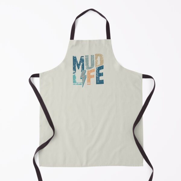 Item preview, Distressed Mud Life in Neutral Blues with Leopard Lightening Bolt designed and sold by Cátia Lima.