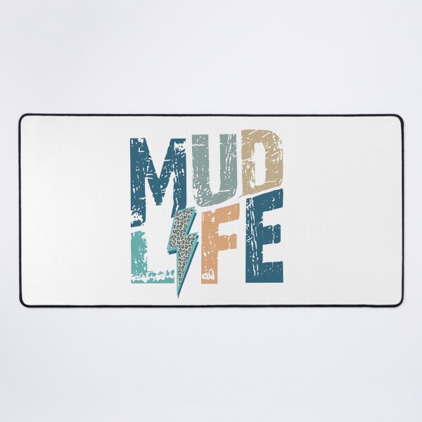 Artikelvorschau, Distressed Mud Life in Neutral Blues mit Leopard Lightning Bolt entworfen und verkauft von Cátia Lima.