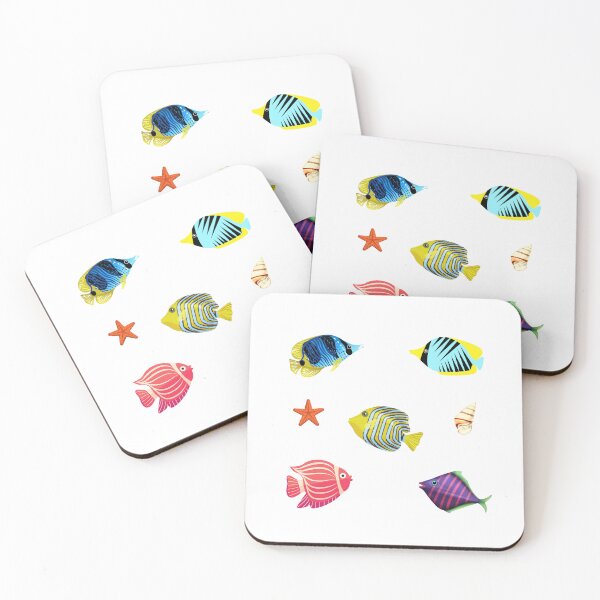 Item preview, Colorful Tropical Ocean Marine Life Fish and Shells designed and sold by silviaol.