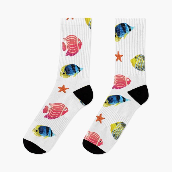 Item preview, Colorful Tropical Ocean Marine Life Fish and Shells designed and sold by silviaol.
