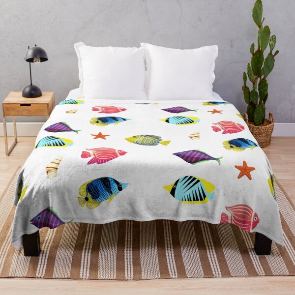 Item preview, Colorful Tropical Ocean Marine Life Fish and Shells designed and sold by silviaol.