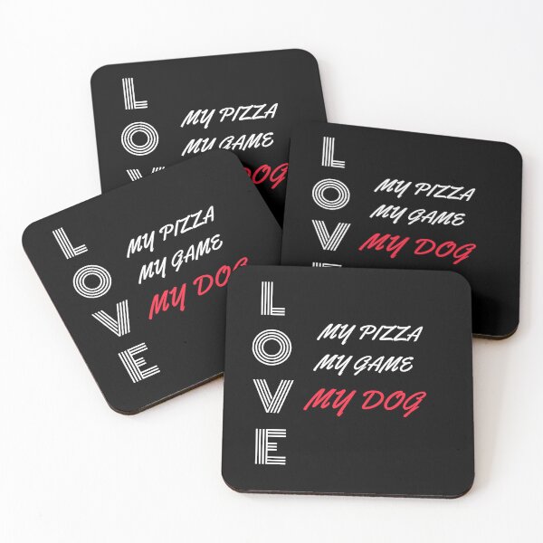 Item preview,  LOVE my pizza my game my dog designed and sold by BronikowskiART.