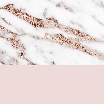 Artwork thumbnail, Blushing rose gold marble II by peggieprints