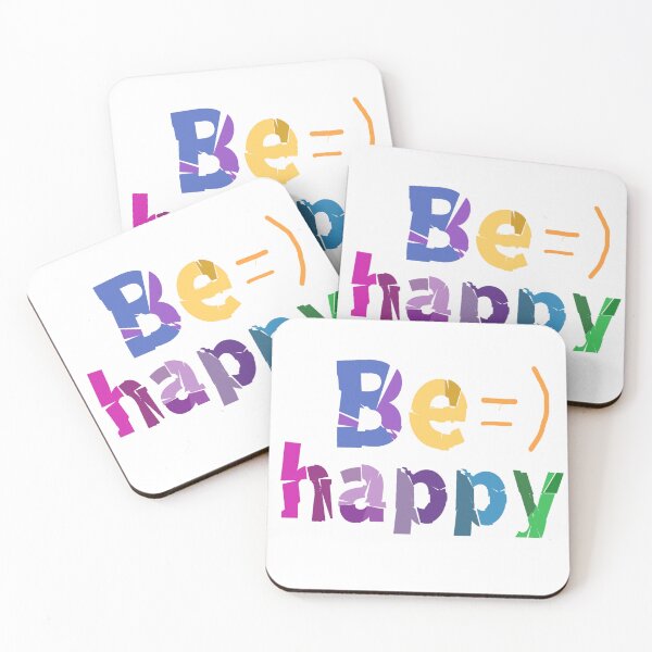 Item preview, Be happy, positive word sticker, vsco art, designed and sold by Loveartse.