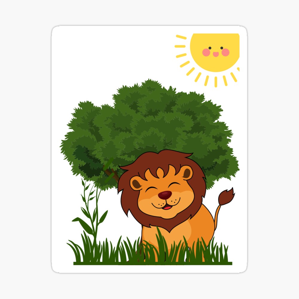 Happy and cute baby lion Happy and cute baby lion