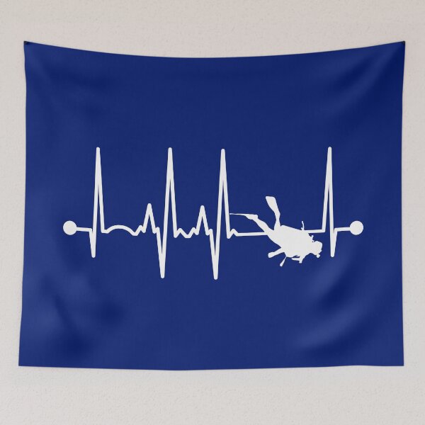 Item preview, Scuba Diving Heartbeat designed and sold by teesaurus.