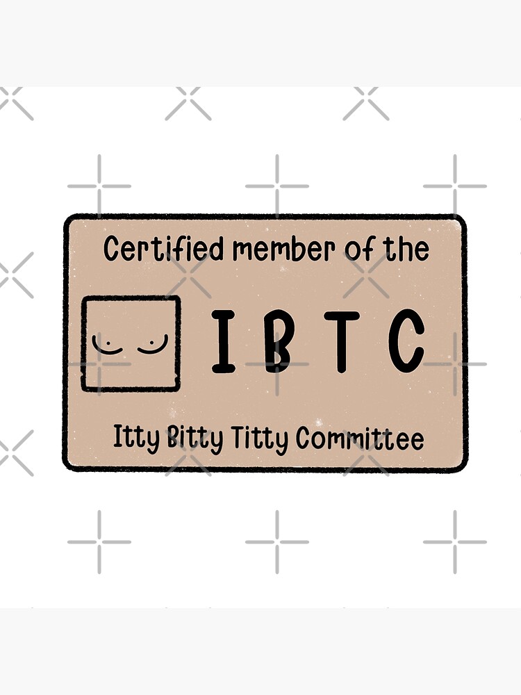 Itty Bitty Titty Committee Gift Women Small Boob Breast IBTC Raglan  Baseball Tee